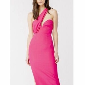 Bardot Lorella Vibrant Pink One-Shoulder Dress
